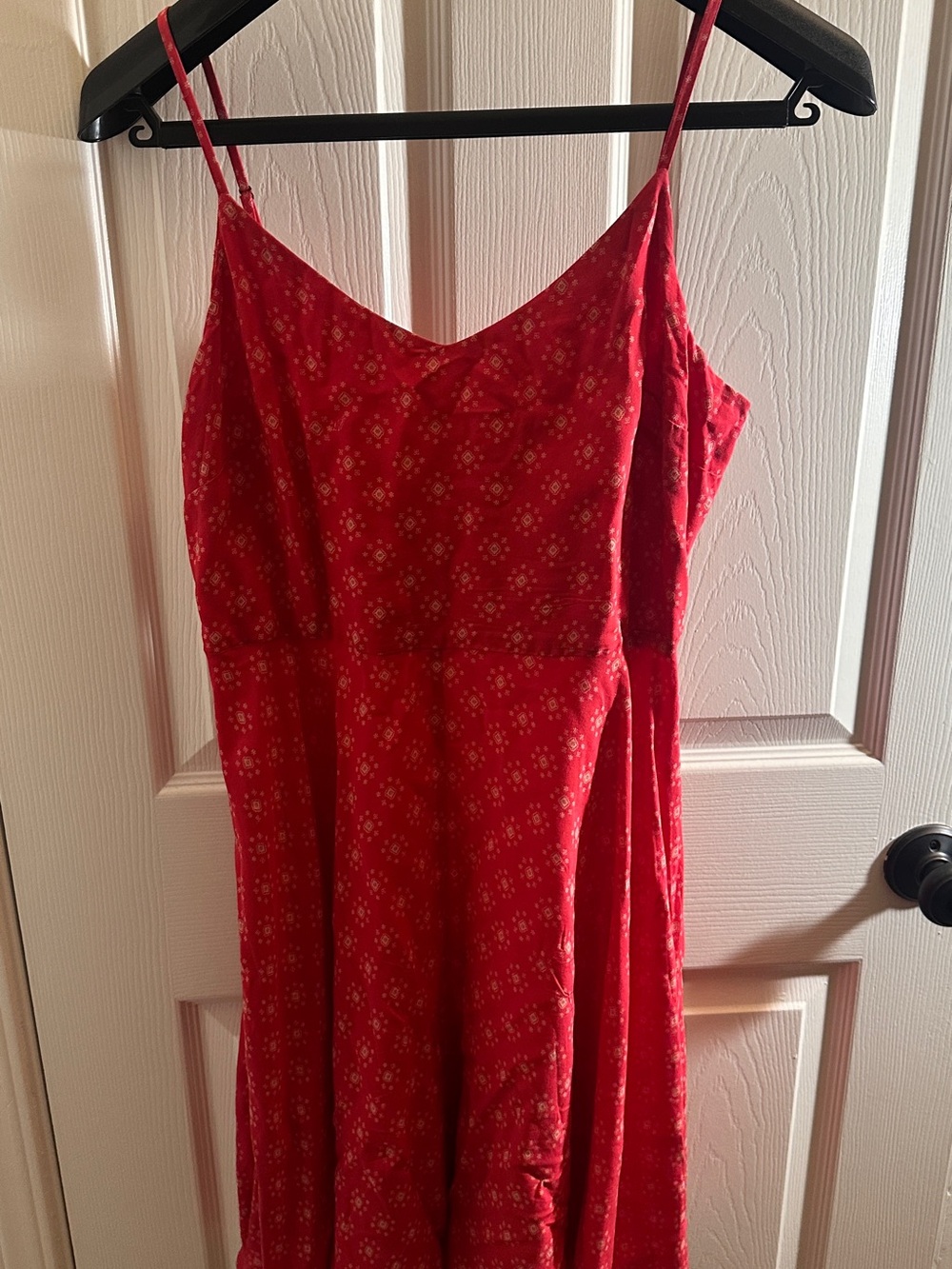 GAP Red Floral Mini Dress with Spaghetti Straps